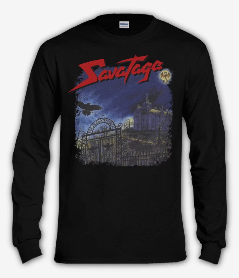 Polera manga larga Negro de Savatage Poets and Madmen