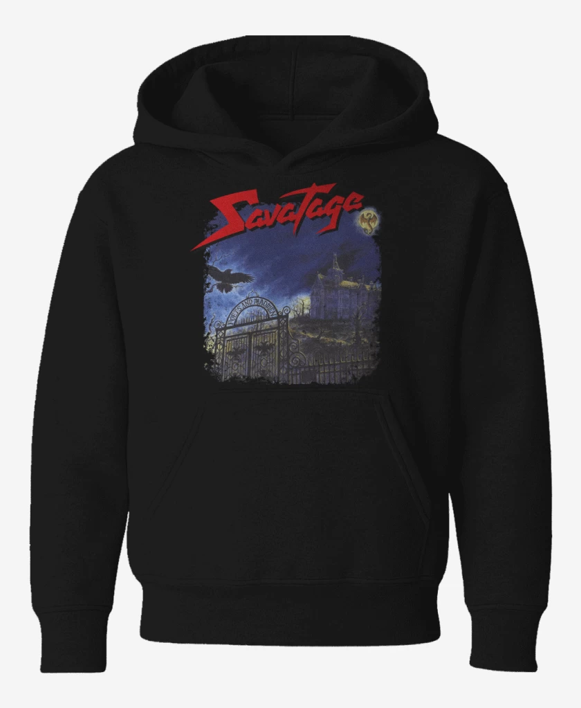 Poleron de niño Negro de Savatage Poets and Madmen