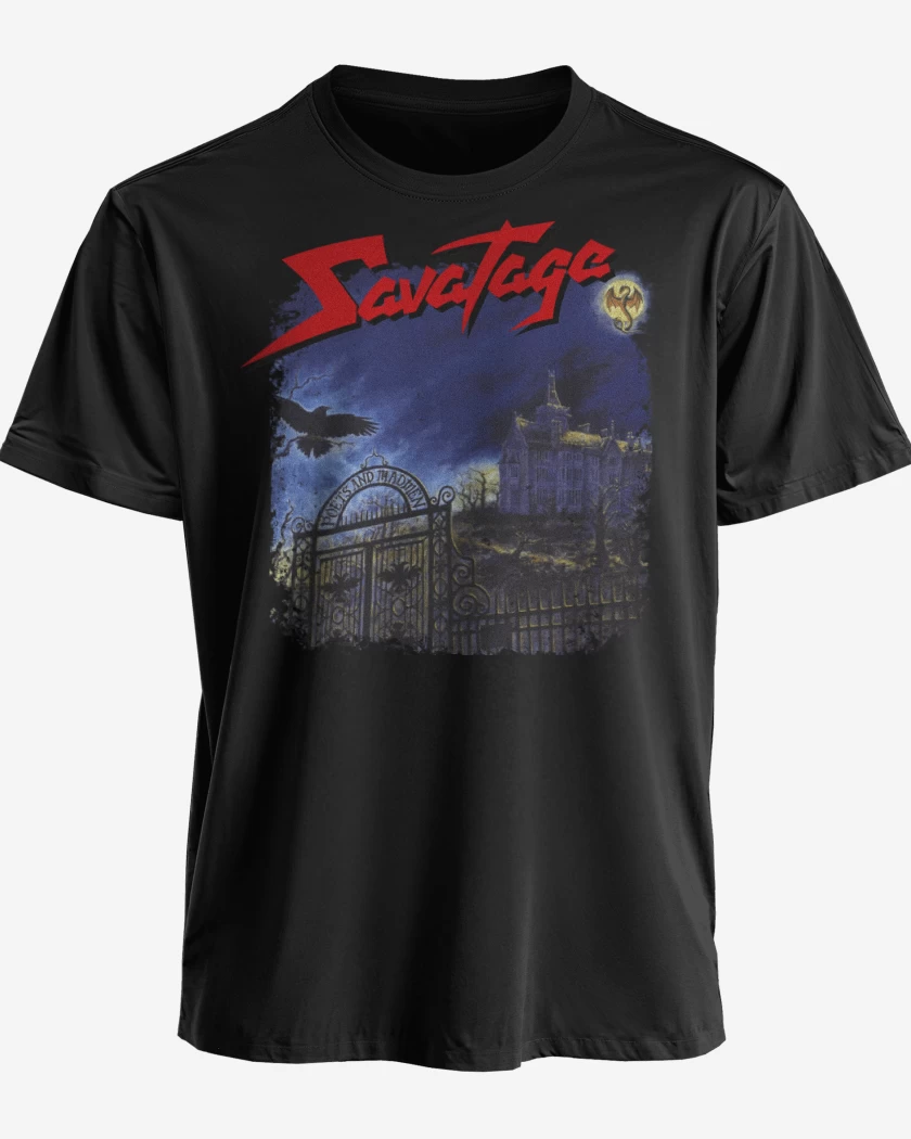 Polera premium Negro de Savatage Poets and Madmen