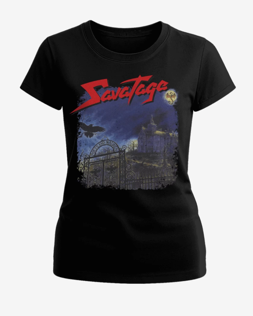 Polera de Mujer Negro de Savatage Poets and Madmen