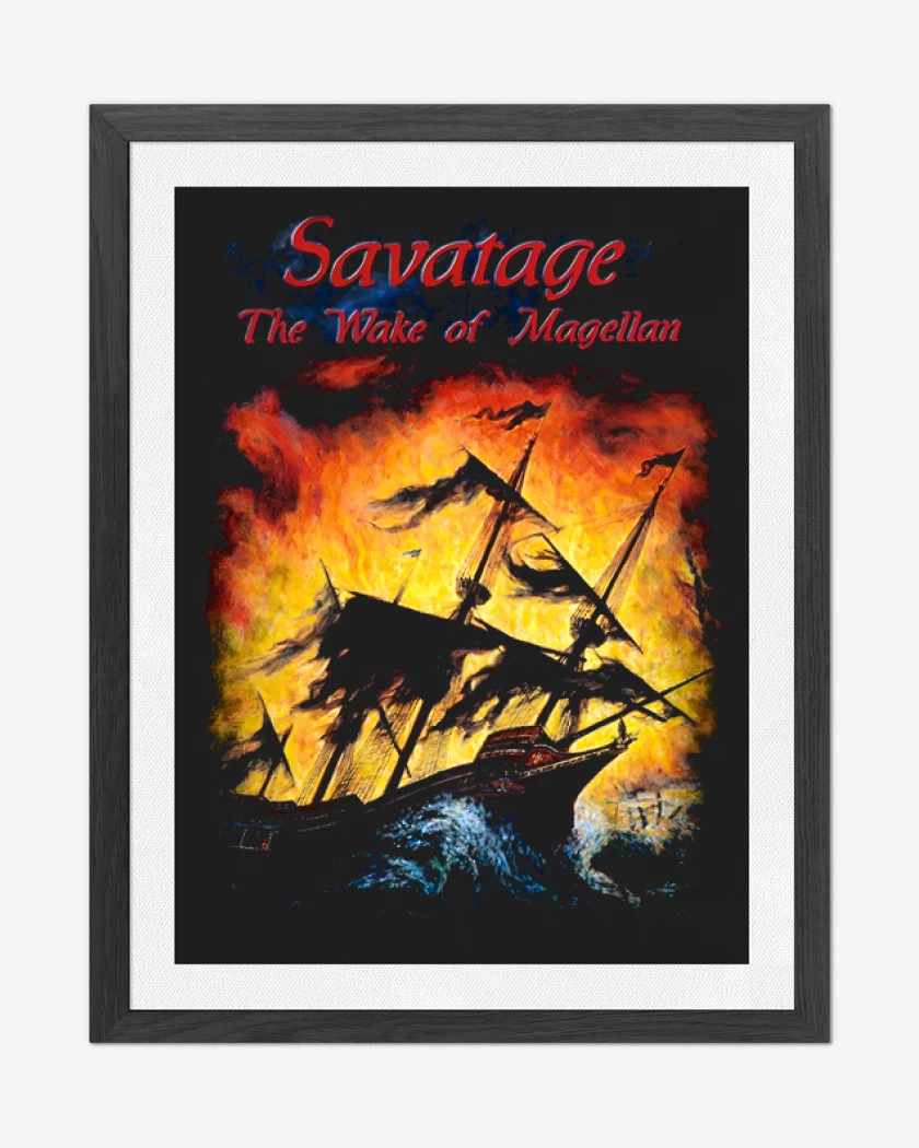 Cuadro decorativo Negro de Savatage The Wake of Magellan
