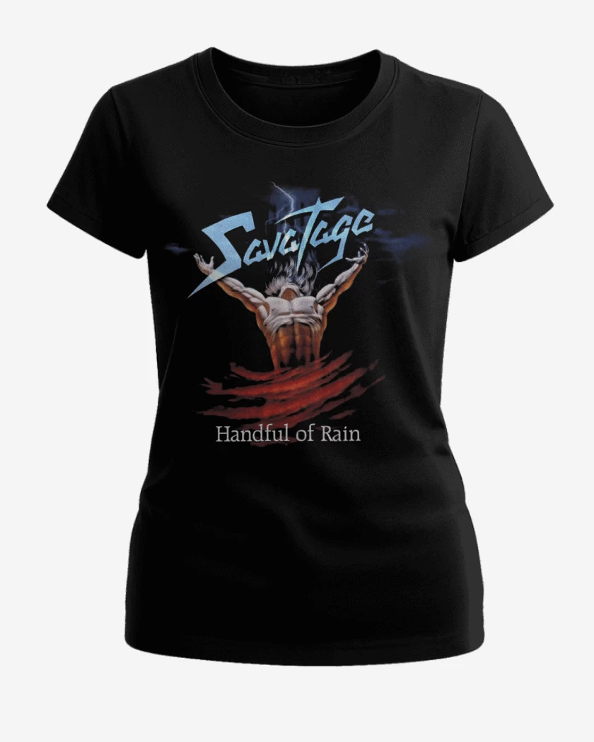 Polera de Mujer Negro de Savatage Handful of Rain