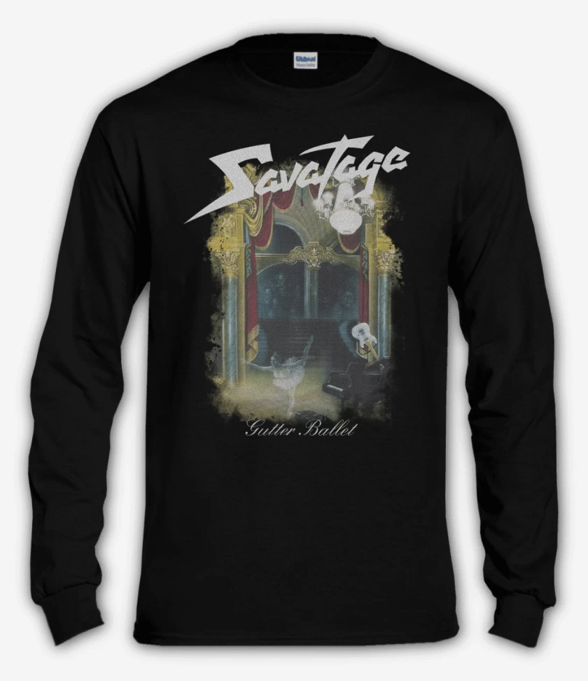 Polera manga larga Negro de Savatage Gutter Ballet