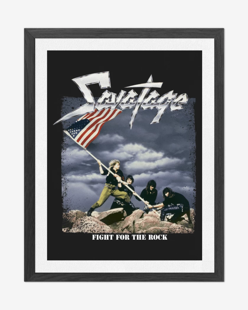 Cuadro decorativo Negro de Savatage Fight for the Rock