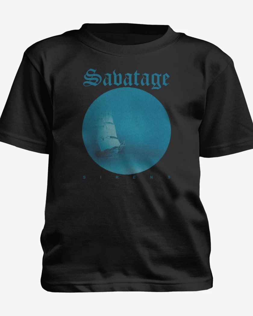 Polera de niño Negro de Savatage Sirens v2