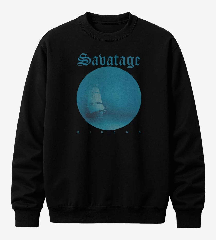 Poleron polo Negro de Savatage Sirens v2