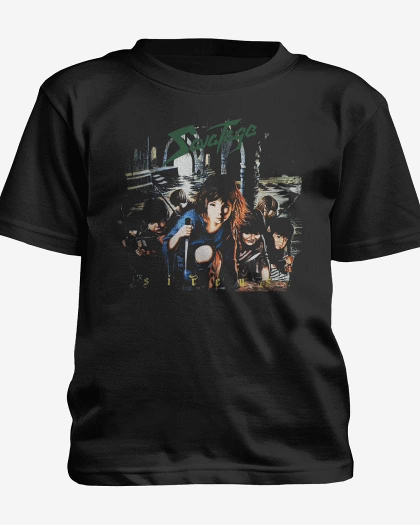 Polera de niño Negro de Savatage Sirens