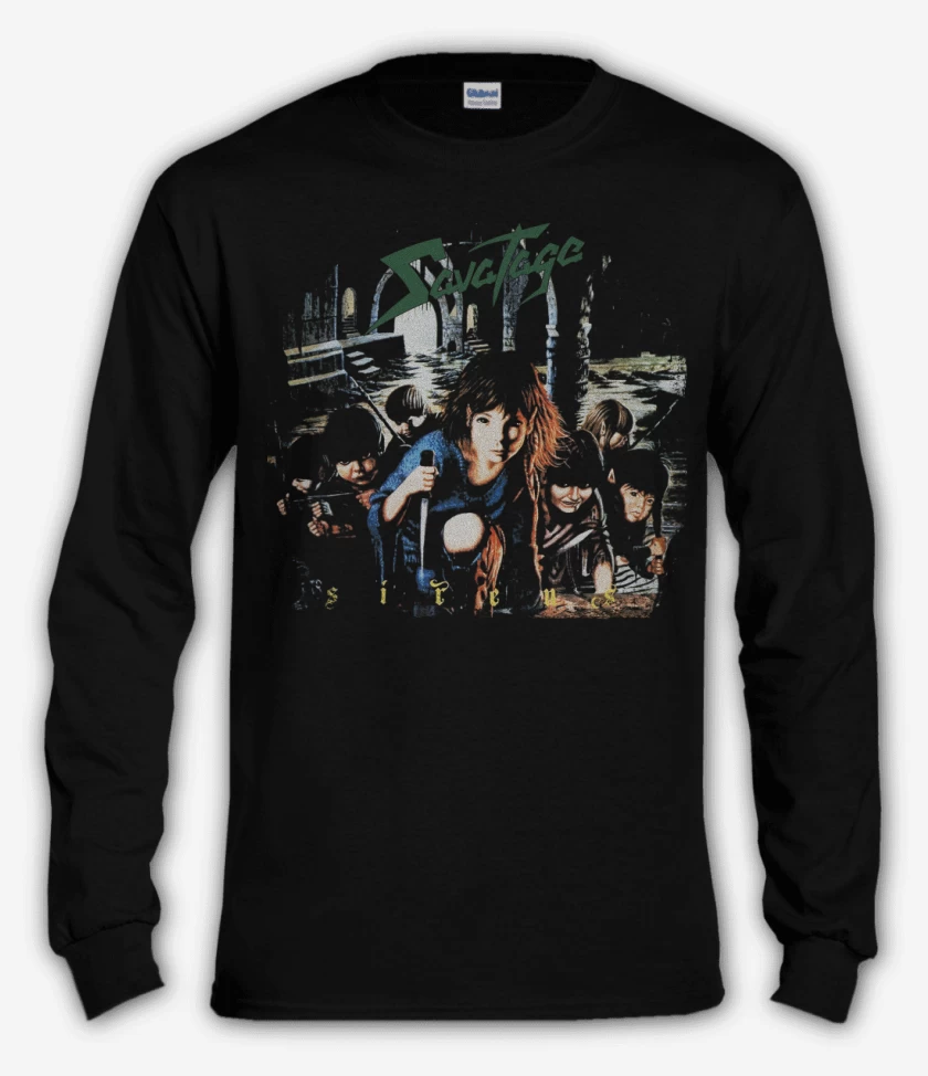 Polera manga larga Negro de Savatage Sirens