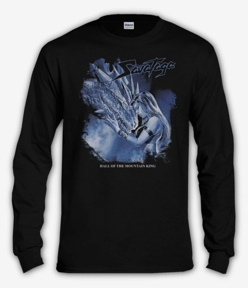 Polera manga larga Negro de Savatage Hall of the Mountain