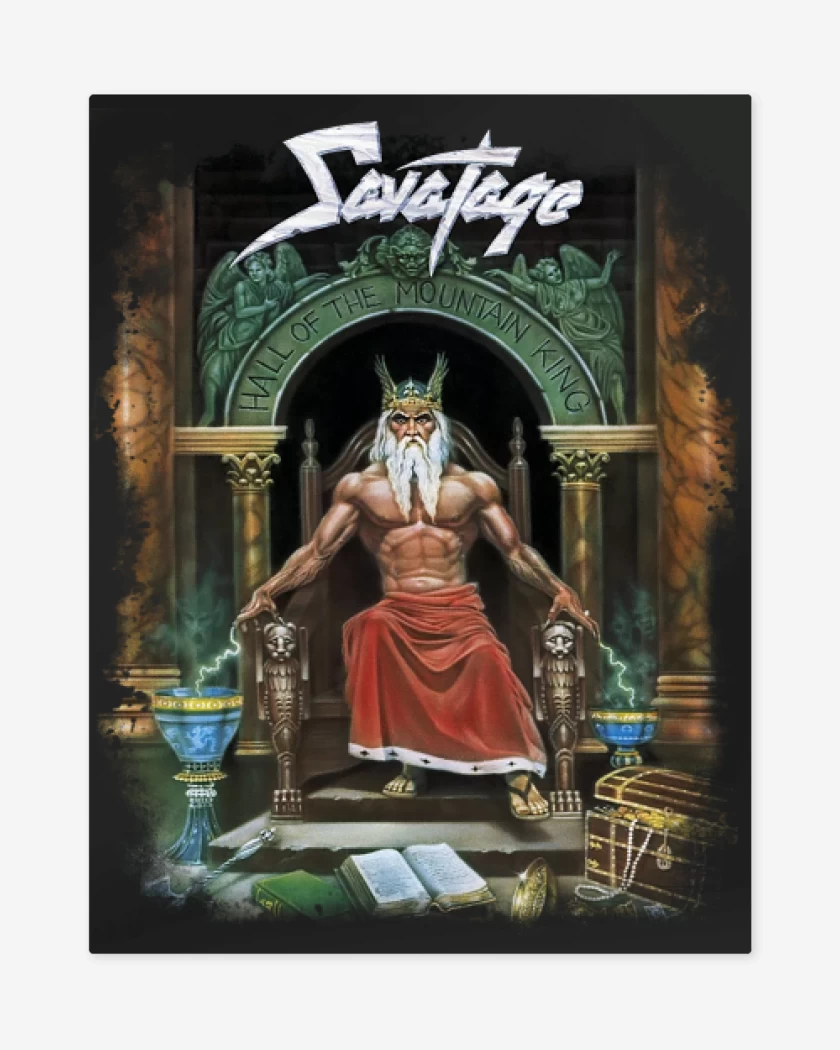 Print metalico Negro de Savatage Hall of the Mountain King