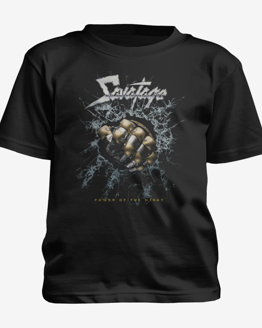 Polera de niño Negro de Savatage Power of the Night