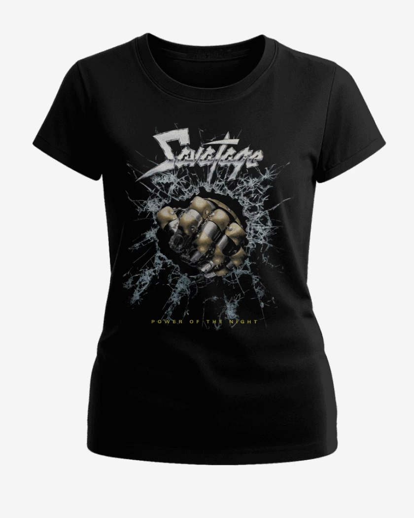 Polera de Mujer Negro de Savatage Power of the Night