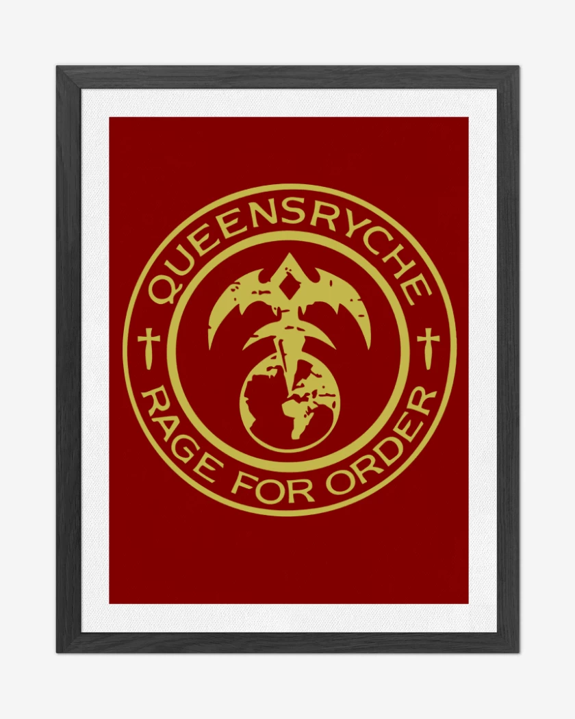 Cuadro decorativo Rojo de Queensryche Rage for Order