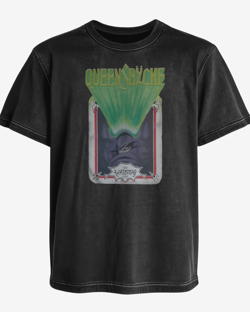 Polera desgastada Negro de Queensryche The Warning