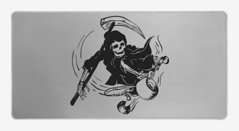 Mouse pad Gamer Gris Melange de Muerte skater