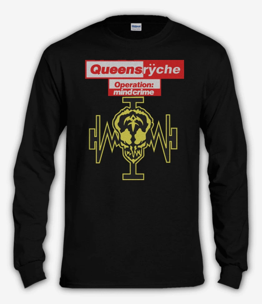 Polera manga larga Negro de Queensryche Operation Mindcrime
