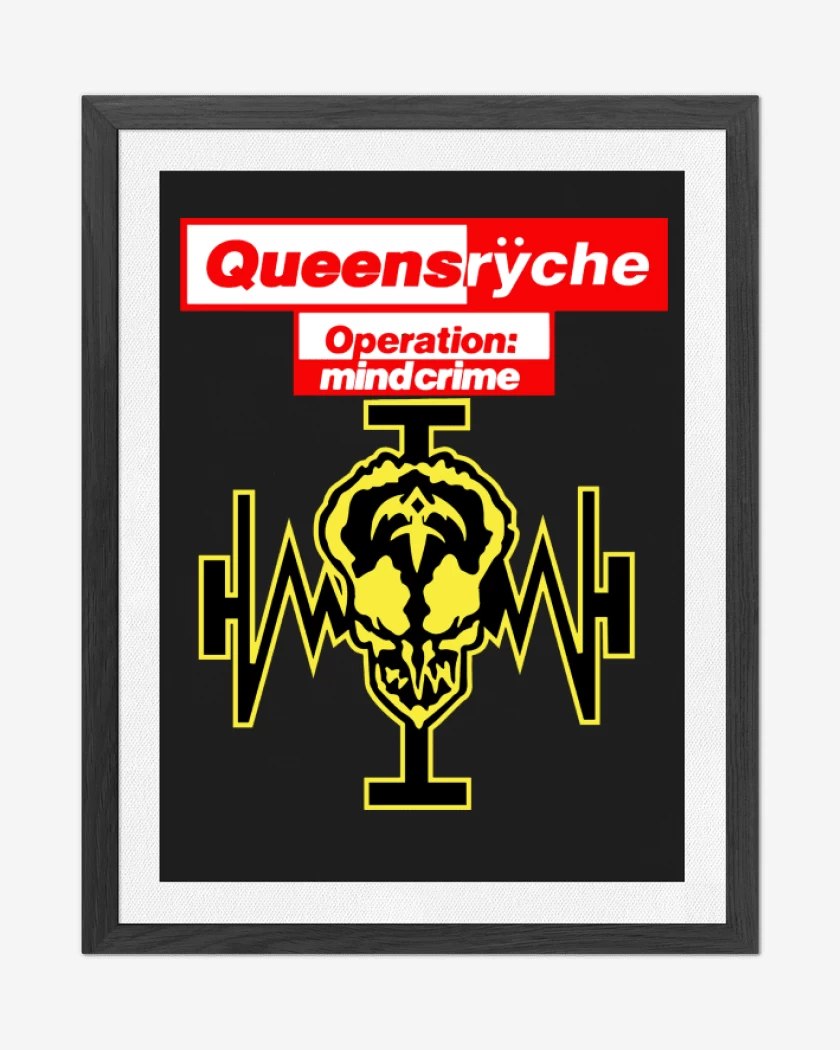 Cuadro decorativo Negro de Queensryche Operation Mindcrime