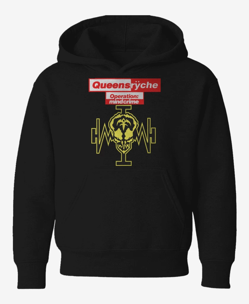 Poleron de niño Negro de Queensryche Operation Mindcrime