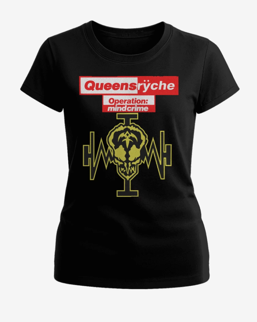 Polera de Mujer Negro de Queensryche Operation Mindcrime