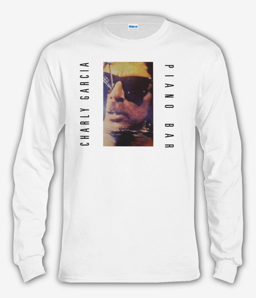Polera manga larga Blanco de Piano bar