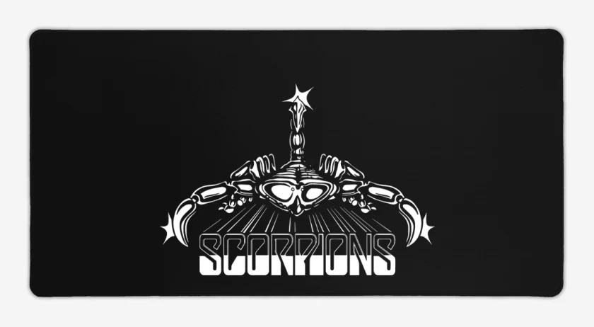 Mouse pad Gamer Negro de Scorpions Logo