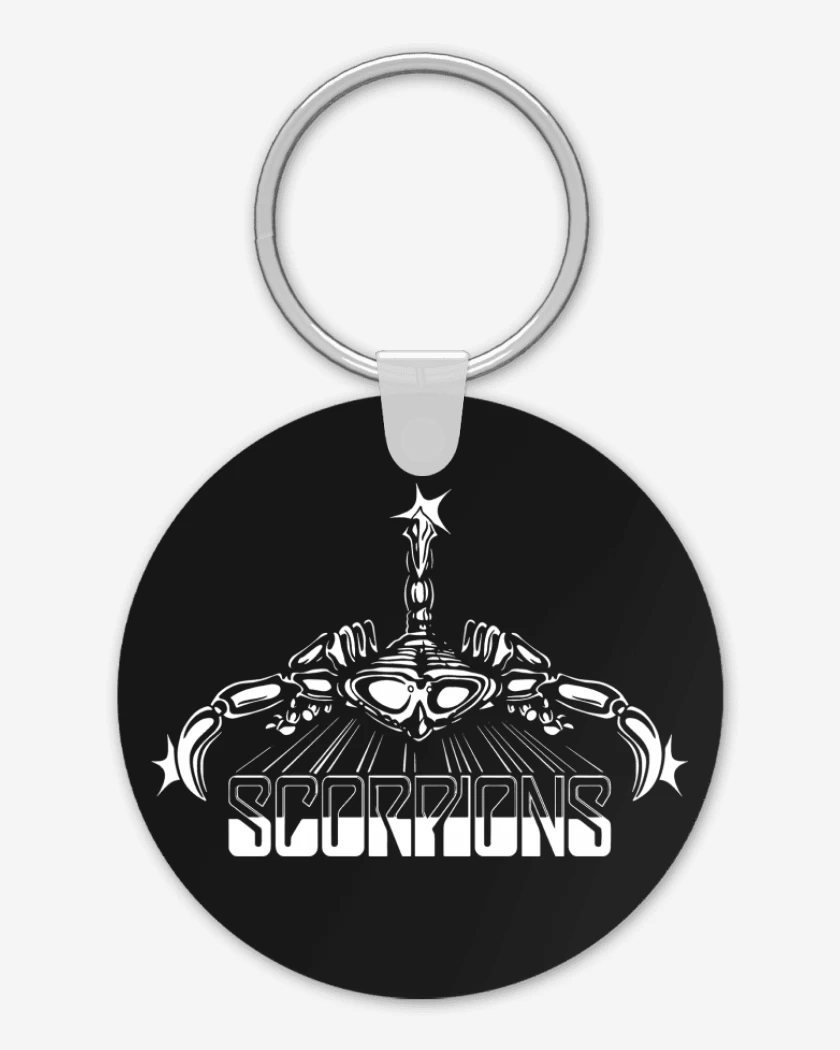 Llavero Negro de Scorpions Logo
