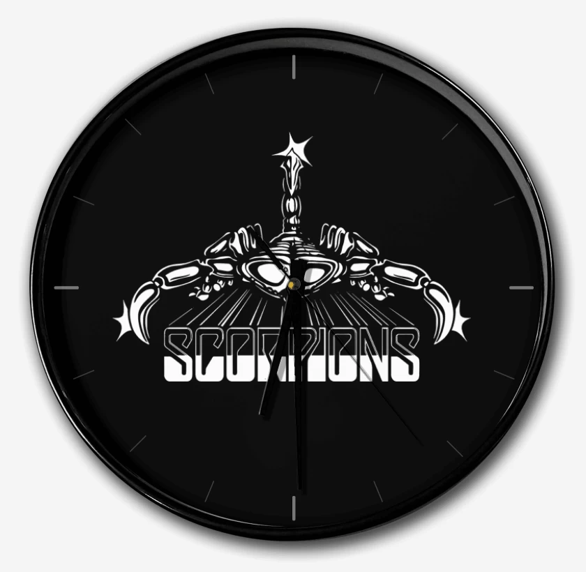 Reloj Negro de Scorpions Logo