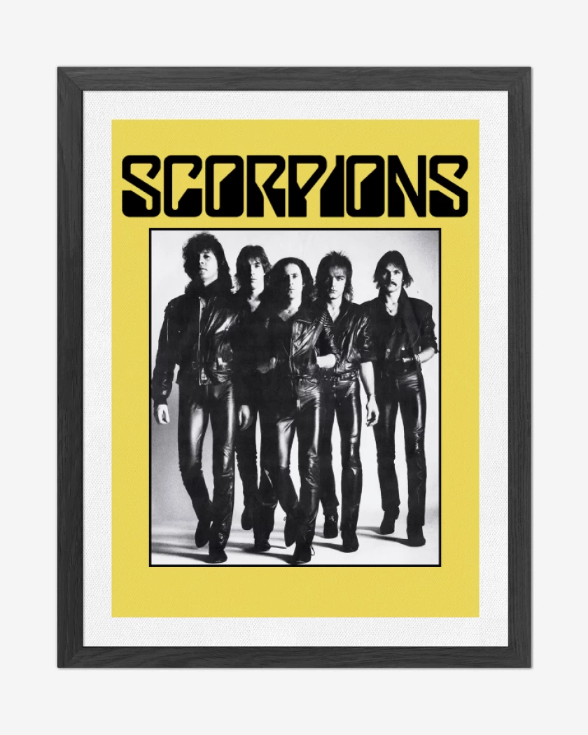 Cuadro decorativo Amarillo de Scorpions Band