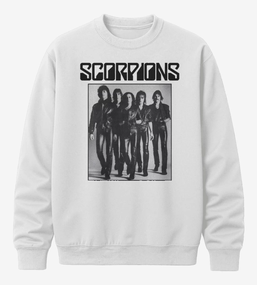 Poleron polo Blanco de Scorpions Band