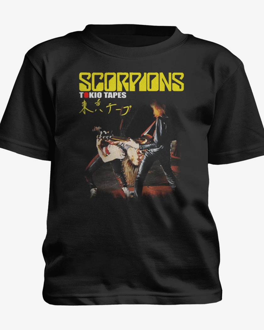 Polera de niño Negro de Scorpions Tokio Tapes