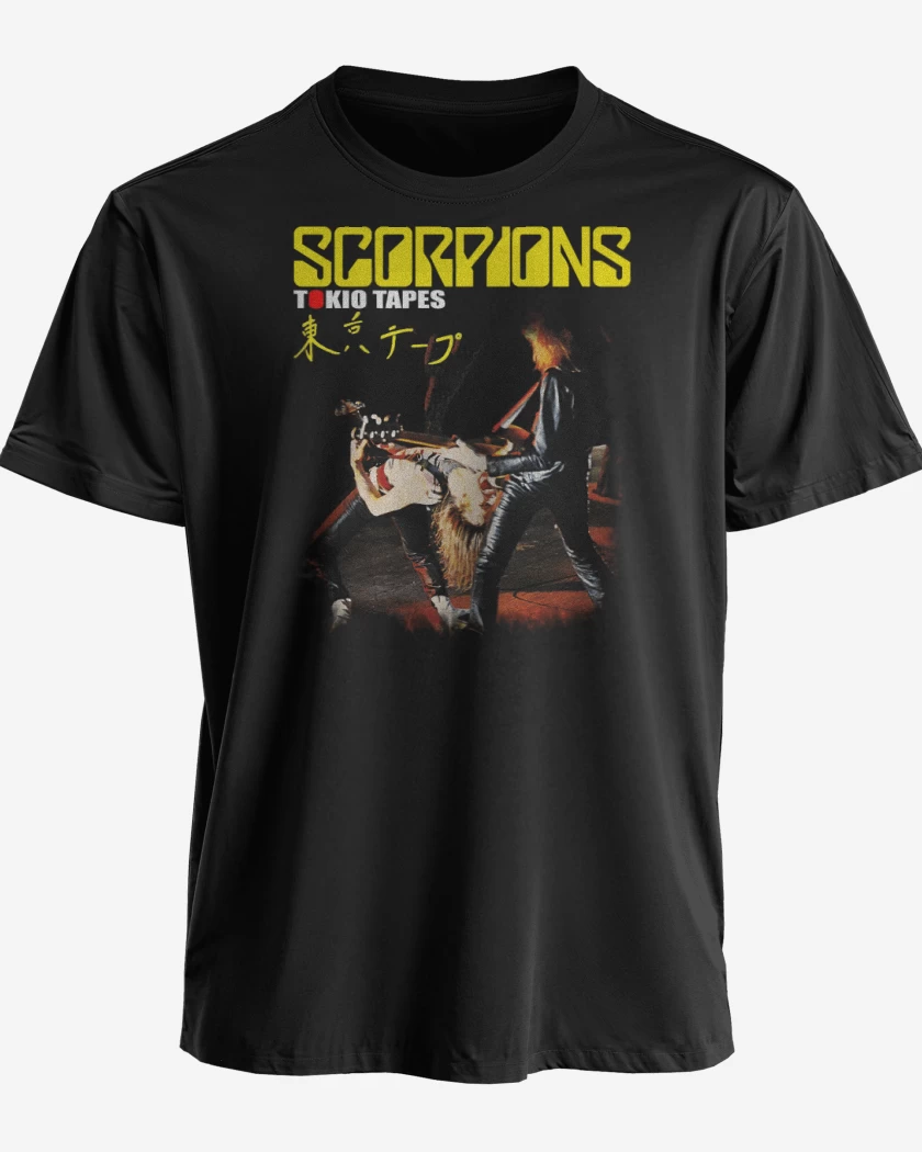 Polera premium Negro de Scorpions Tokio Tapes