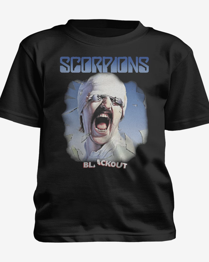 Polera de niño Negro de Scorpions Blackout