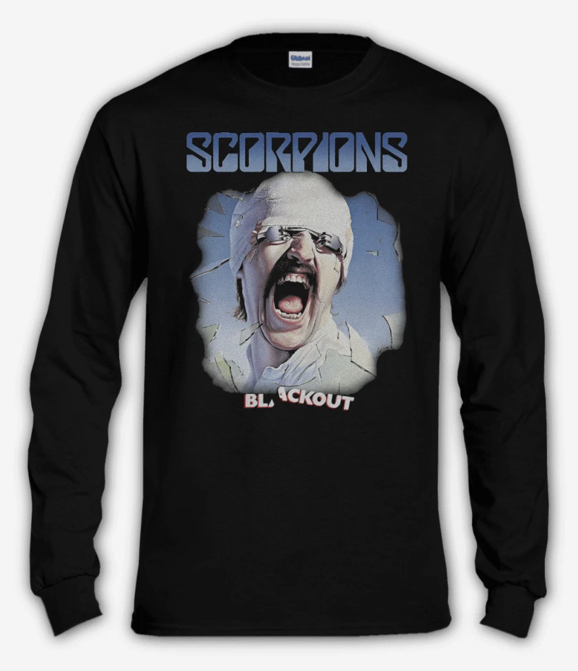 Polera manga larga Negro de Scorpions Blackout
