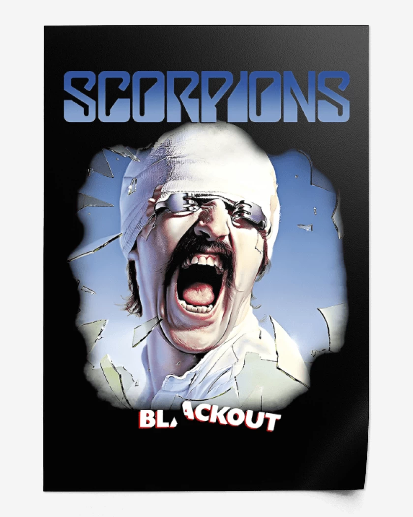 Print Scorpions Blackout