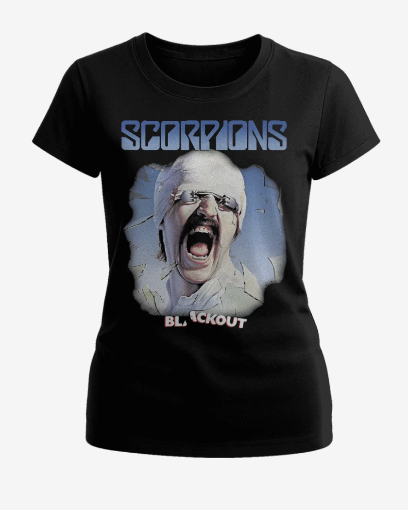 Polera de Mujer Negro de Scorpions Blackout