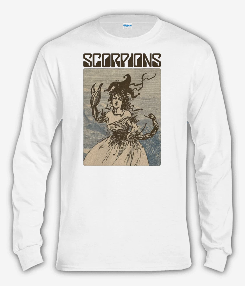 Polera manga larga Blanco de Scorpions Savage Amusement v1