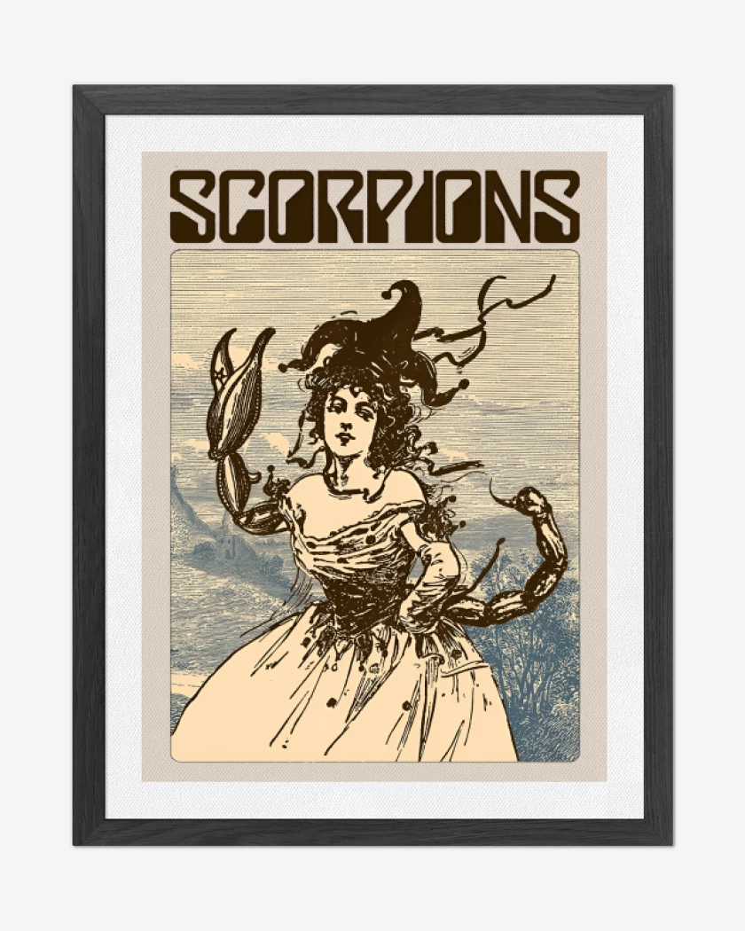 Cuadro decorativo Beige de Scorpions Savage Amusement v1