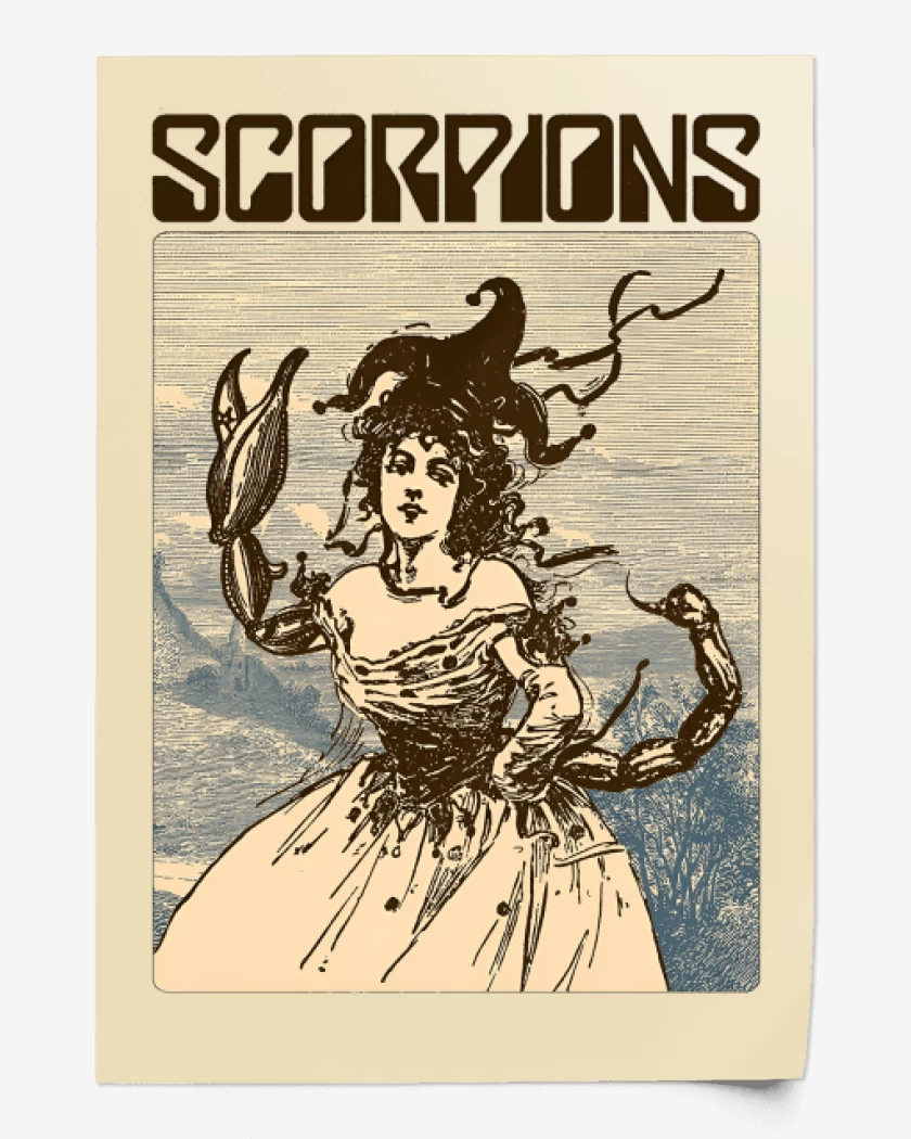 Print Scorpions Savage Amusement v1