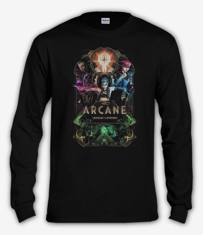 Polera manga larga Arcane League of Legends
