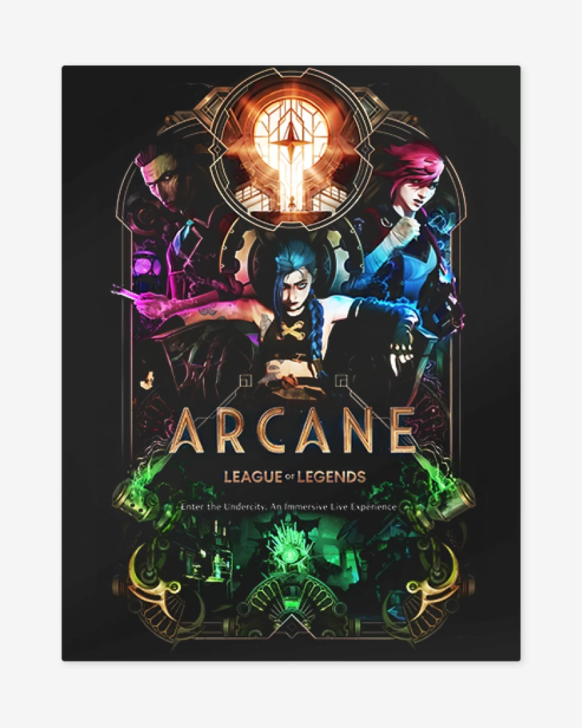 Print metalico Arcane League of Legends