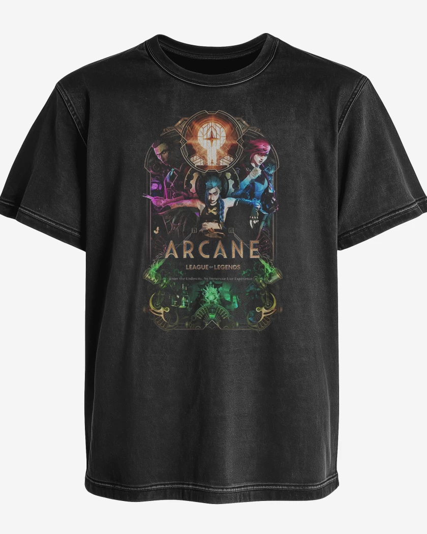 Polera desgastada Arcane League of Legends