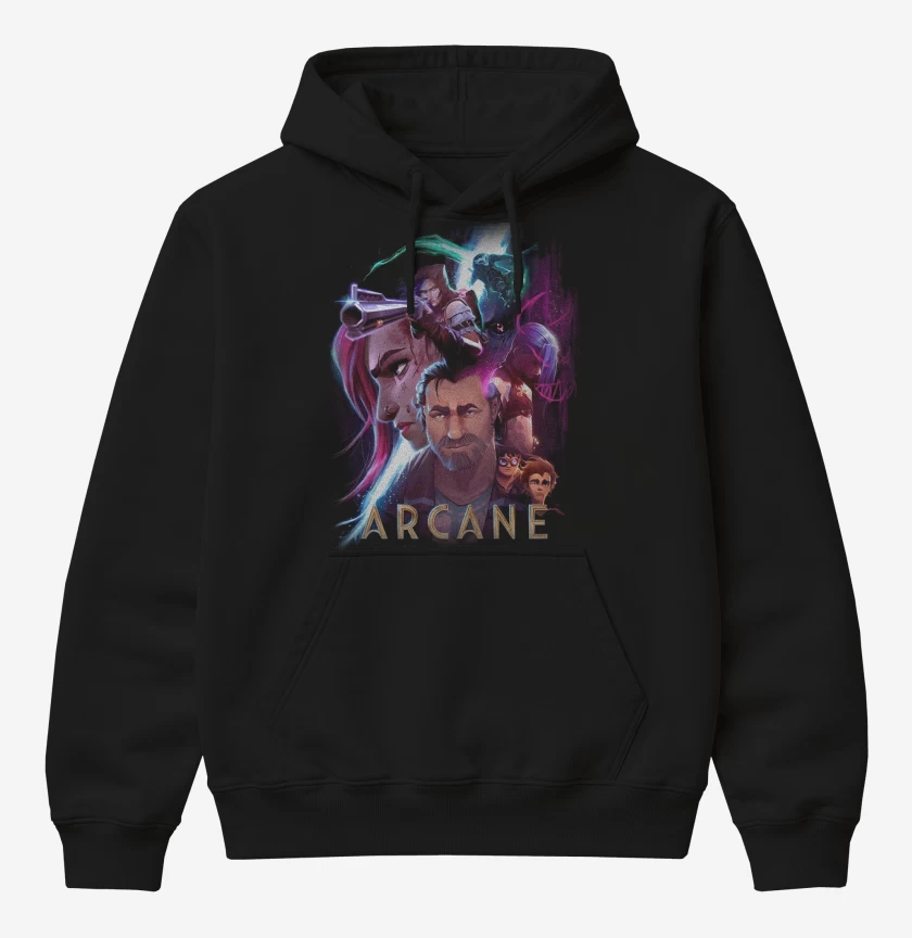 Poleron Canguro básico Arcane Lol