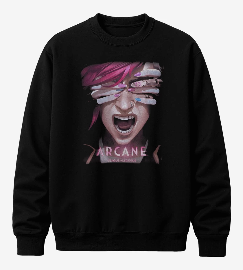 Poleron polo Negro de Arcane VI
