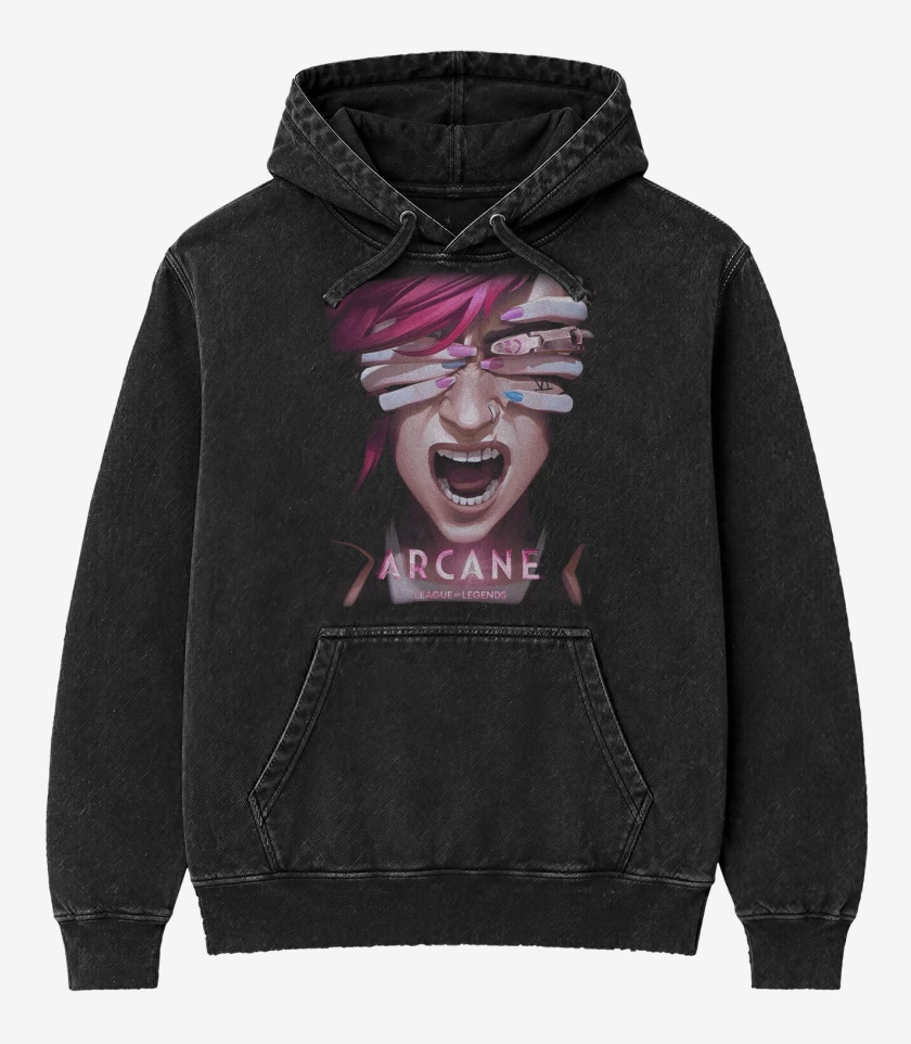 Poleron Canguro Acid Wash Arcane VI