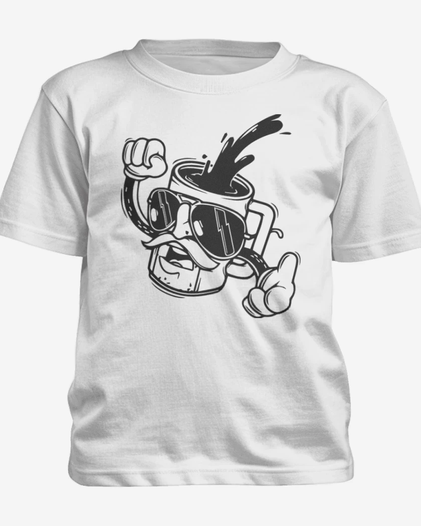 Polera de niño Blanco de Cafecito