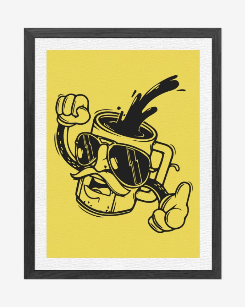 Cuadro decorativo Amarillo de Cafecito