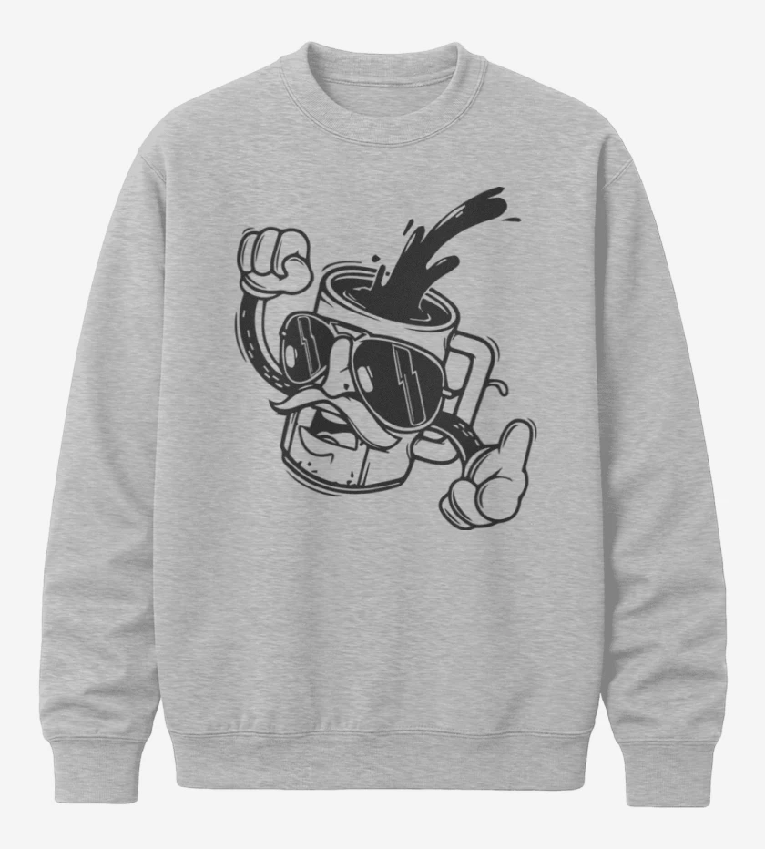 Poleron polo Gris Melange de Cafecito
