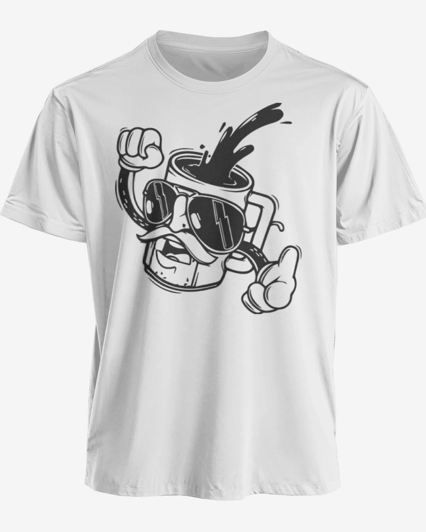 Polera premium Blanco de Cafecito