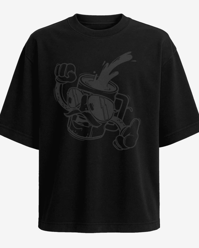 Polera Oversize Negro de Cafecito