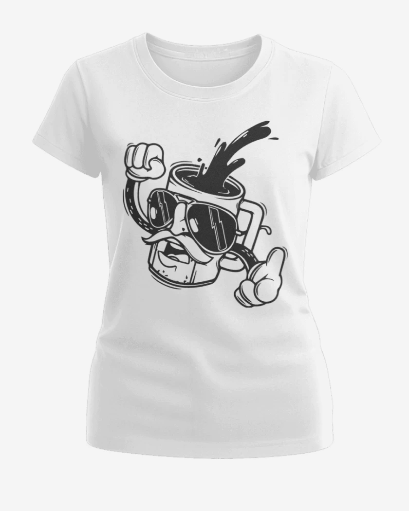 Polera de Mujer Blanco de Cafecito